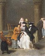 Pietro Longhi A Fortune Teller at Venice oil on canvas